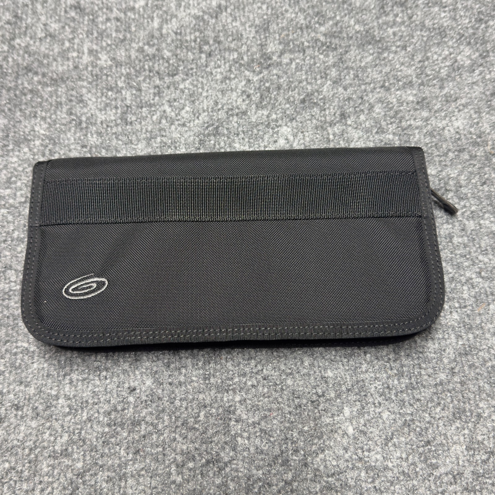 Timbuk2 Travel Passport Wallet Black Nylon Zipper 5″x10″
