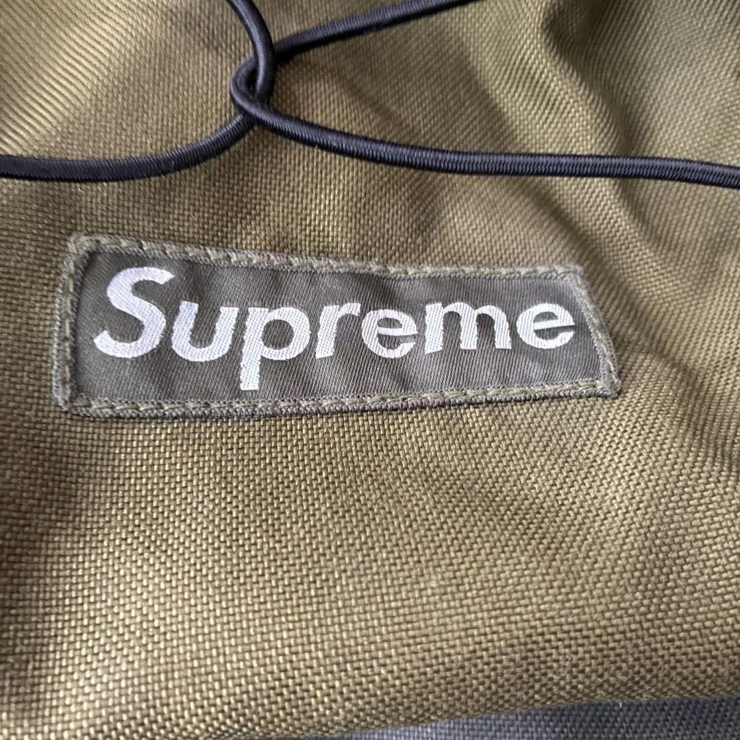 90s Supreme Backpack Olive USA Made Rare Vintage Skate Nylon Used