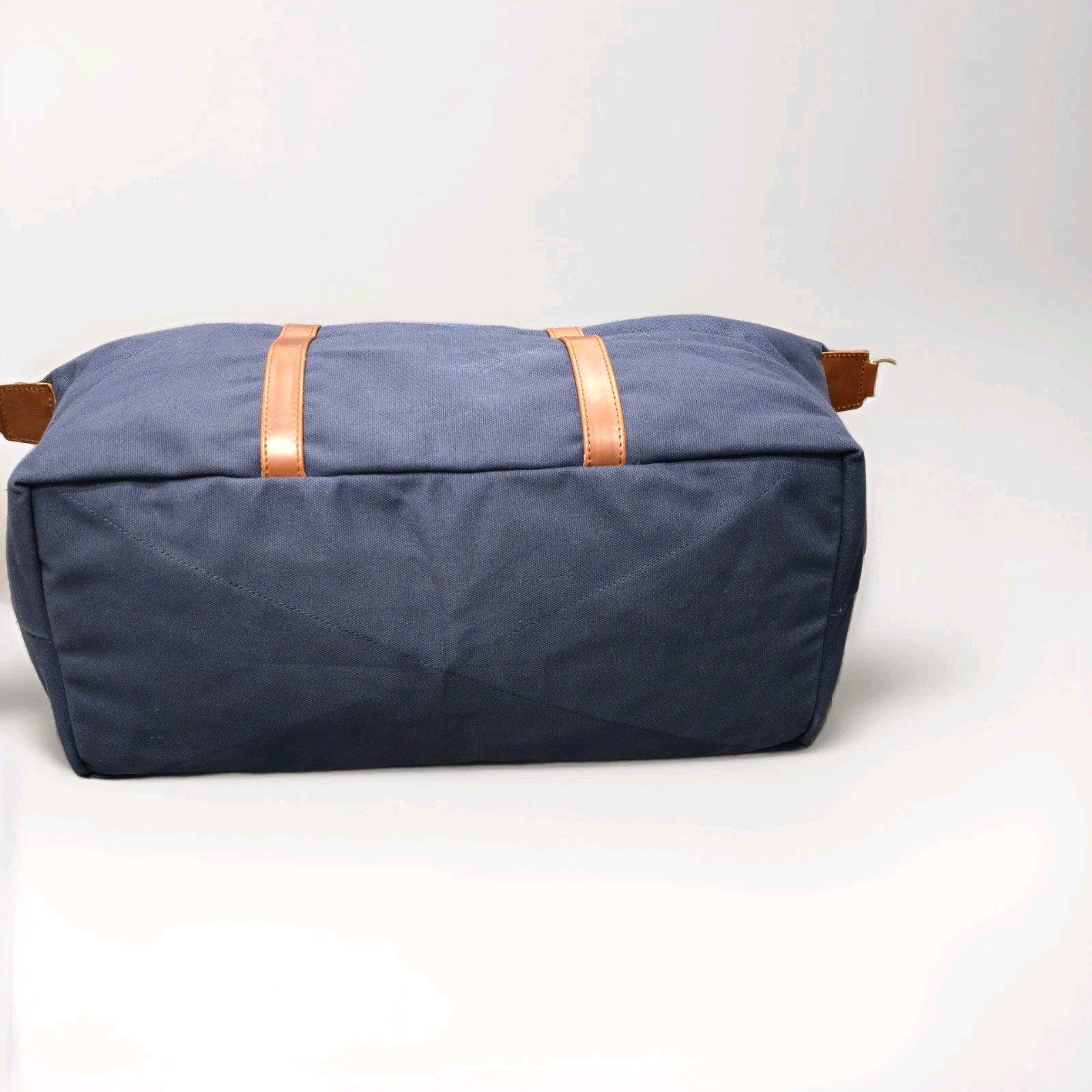 Peter Millar Crown Duffle Bag Blue Canvas Weekender Adventurer Travel 21x13x9