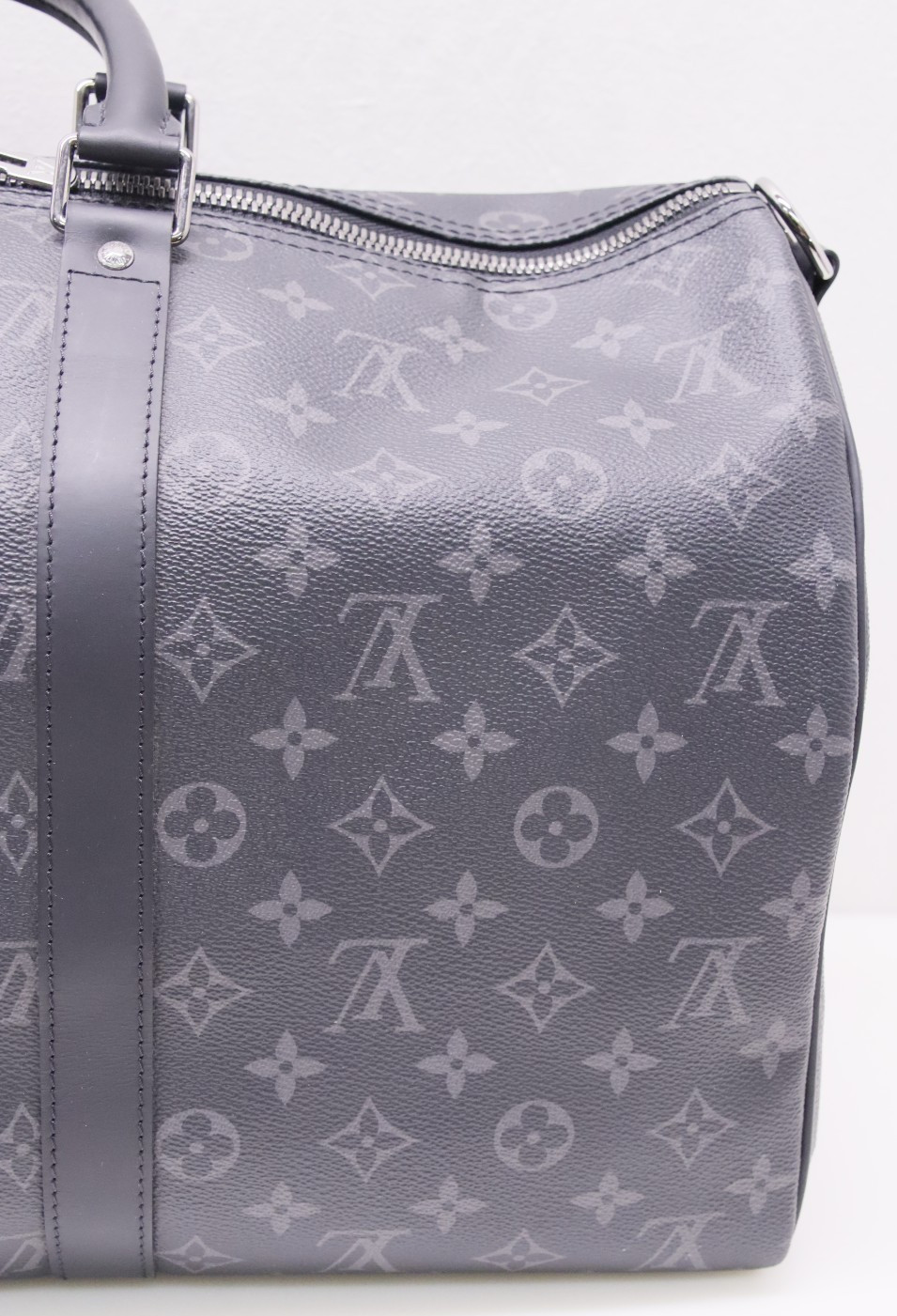 Louis Vuitton Keepall 45 Bandouliere Damier Graphite LV Travel Duffle Bag MB3137