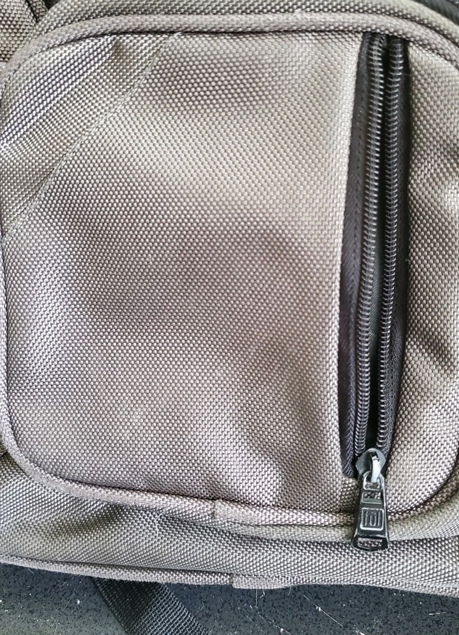 ful Gray/Black Backpack Zip & Buckle, Pockets, New Sternum Strap Replacement