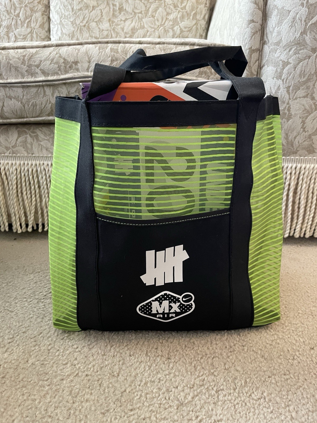 Undefeated Air Max Tote Bag Neon *Shoes Not Included*