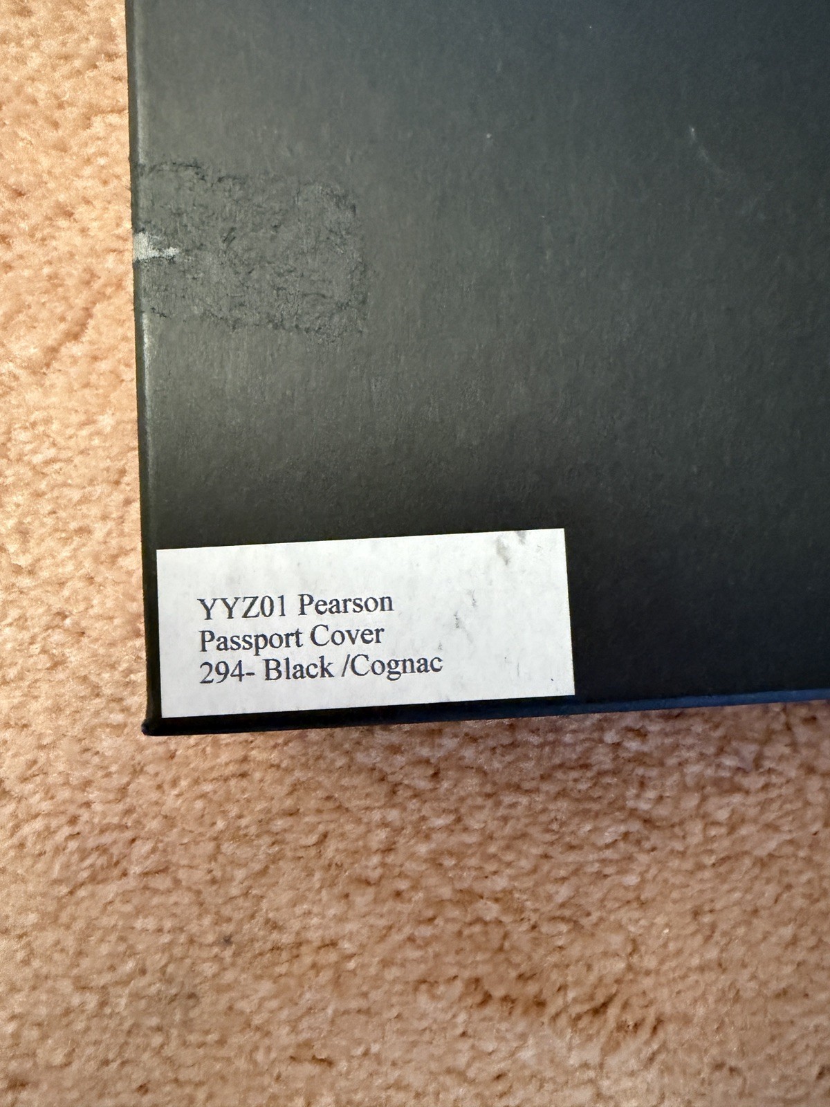 WANT LES ESSENTIELS DE LA VIE Black Leather Pearson passport cover