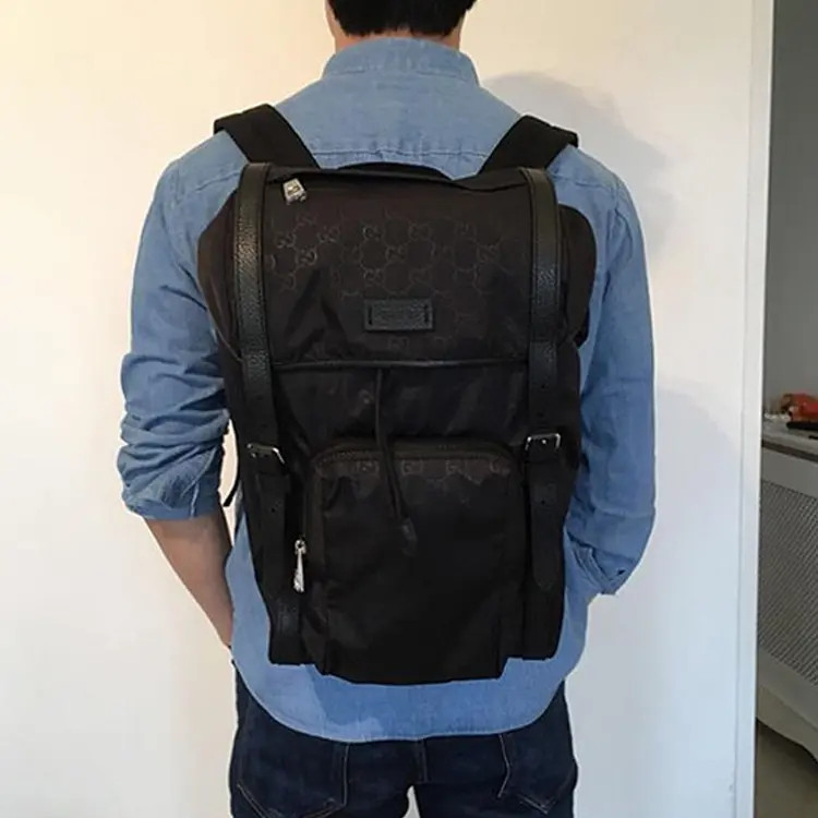 GUCCI Canvas Backpack Large Men’s 13×7.5×15.2 in