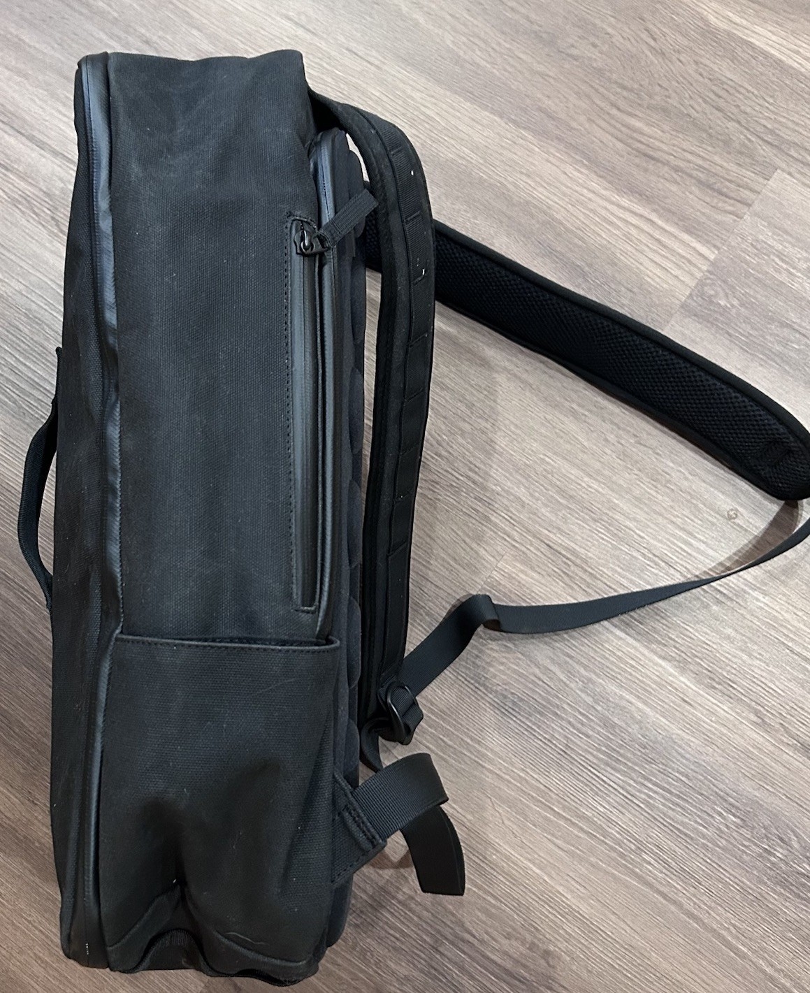 NOBULL Canvas Cotton Black Backpack 23L Gym Lifting Bodybuilding Bag Laptop