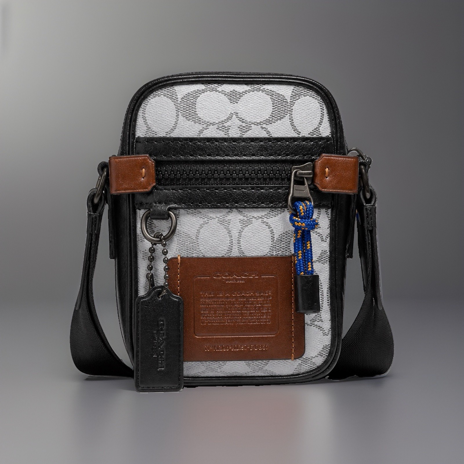 COACH Designer Reflective Signature C Crossbody “Dylan 10” Travel Bag (org $350)