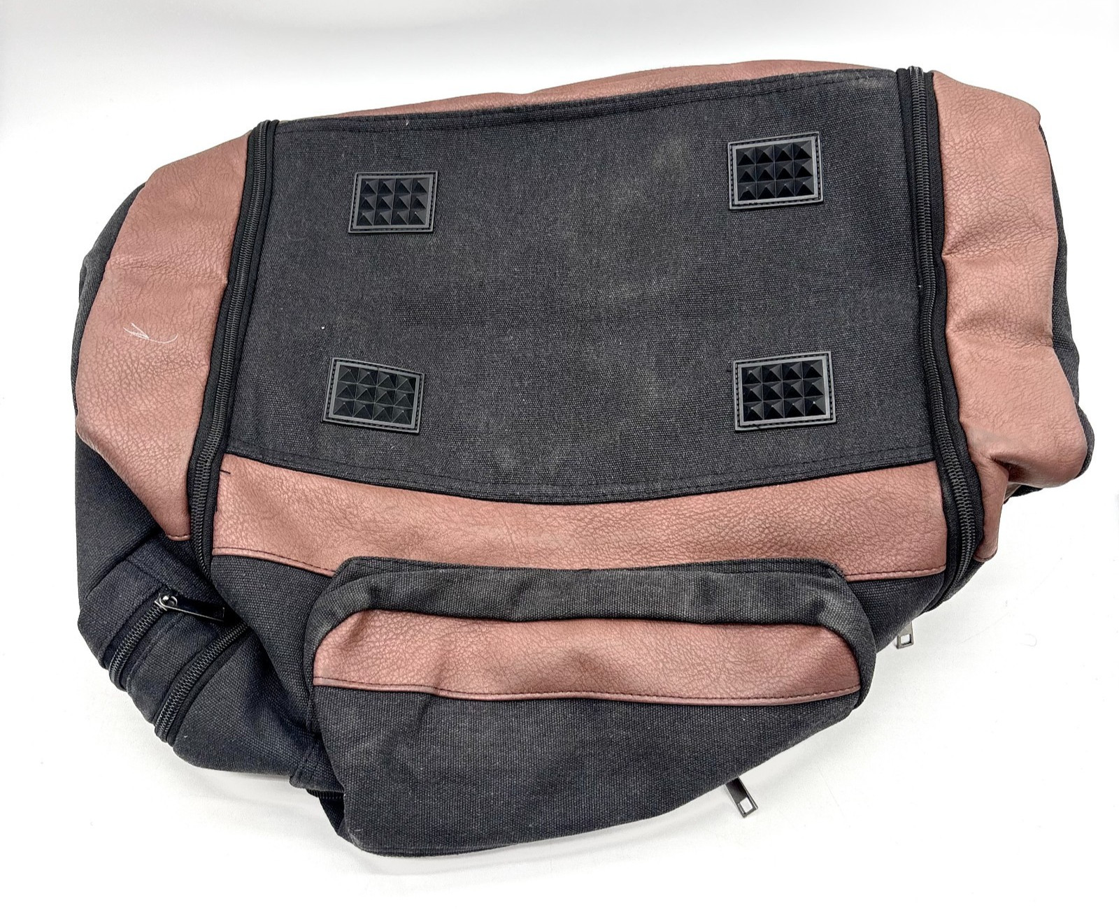 Unbranded Unisex Black Brown Adjustable Strap Travel Duffle Bag