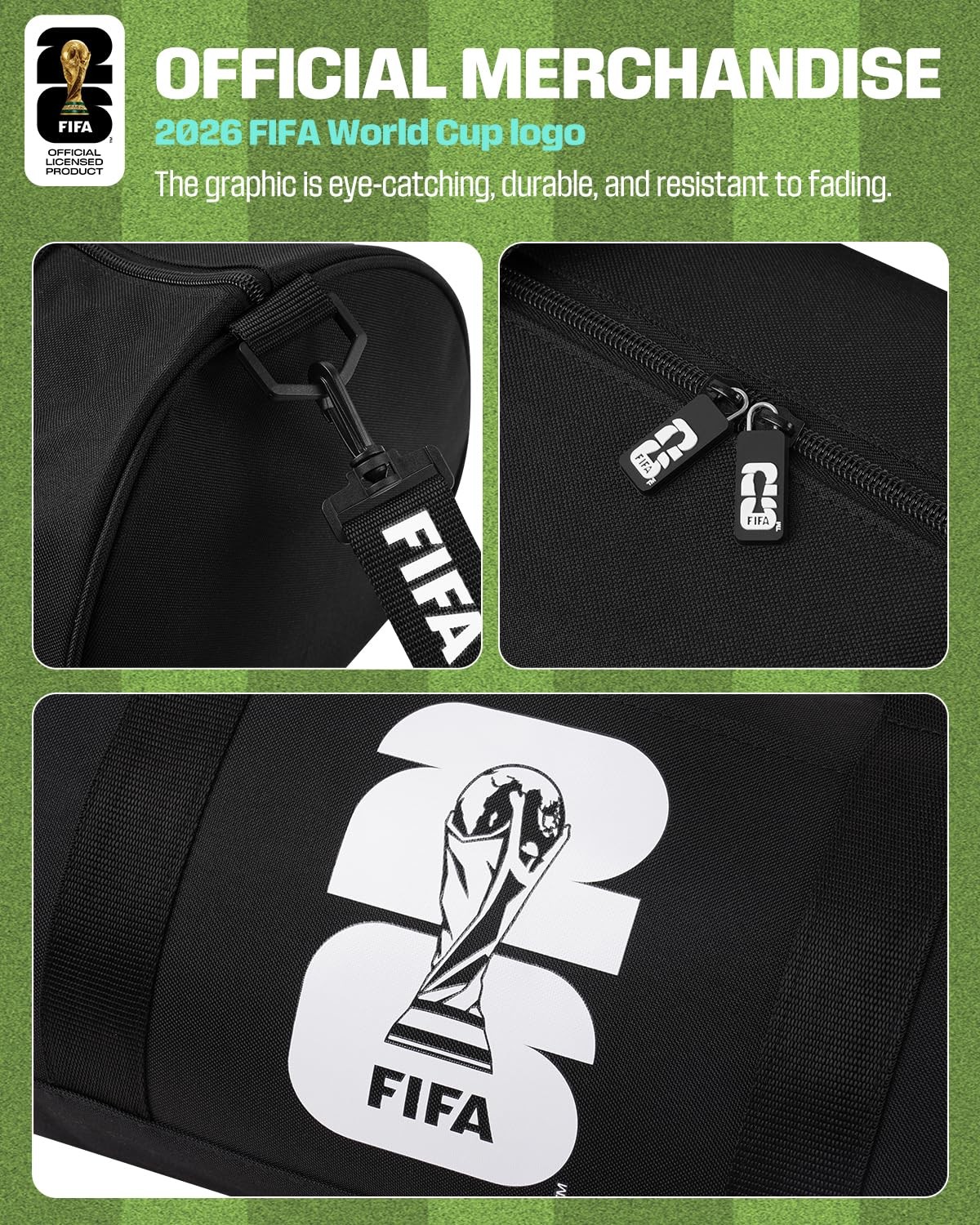 FIFA World Cup 2026 Officially Licensed Gym Bag for Women & Men, Large Duffle…