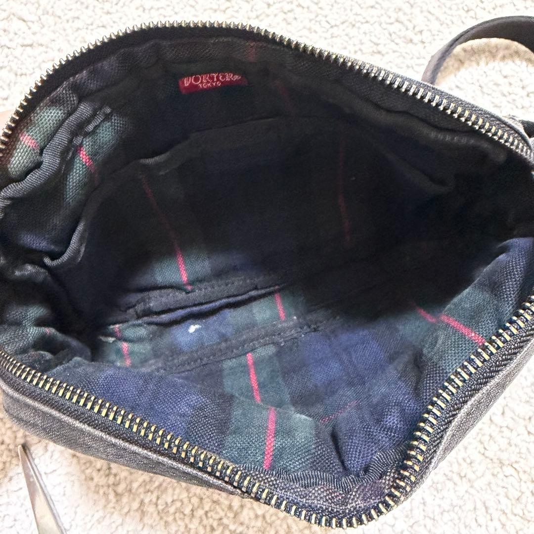 Authentic LEVI’s x PORTER Black Denim Mini Shoulder Bag, 14x23x4cm, Slight Wear