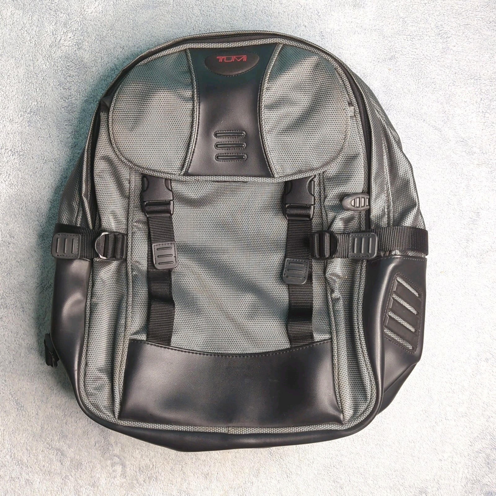 TUMI T2 Black Gray Ballistic Nylon Backpack