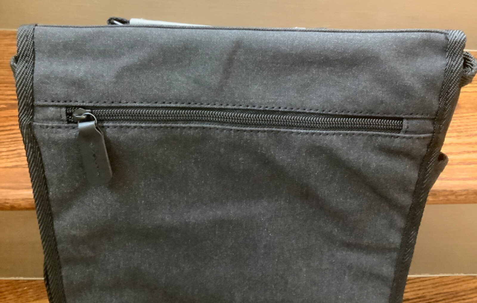 Bella Russo Messenger Travel Bag 14″ Black Canvas (New)