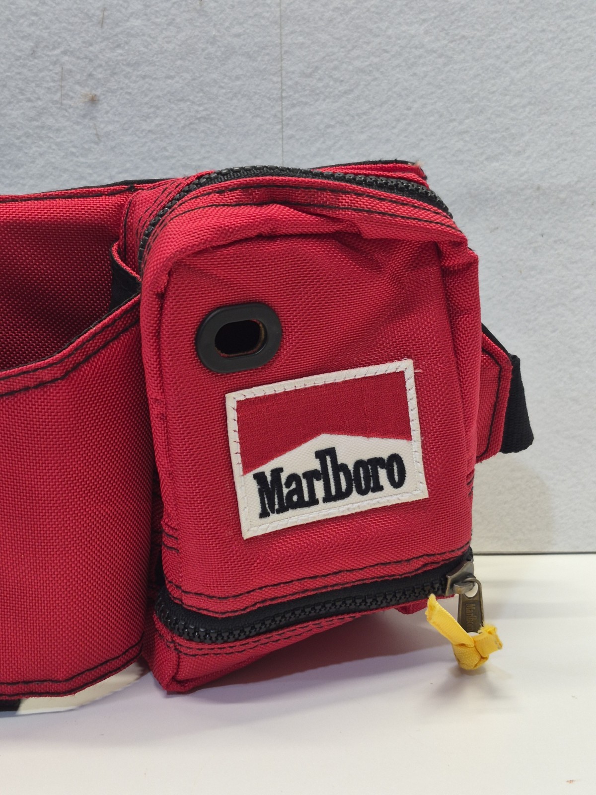 Vintage 90’s Retro Marlboro Adventure Team Red Fanny Pack Hiking Waist Bag