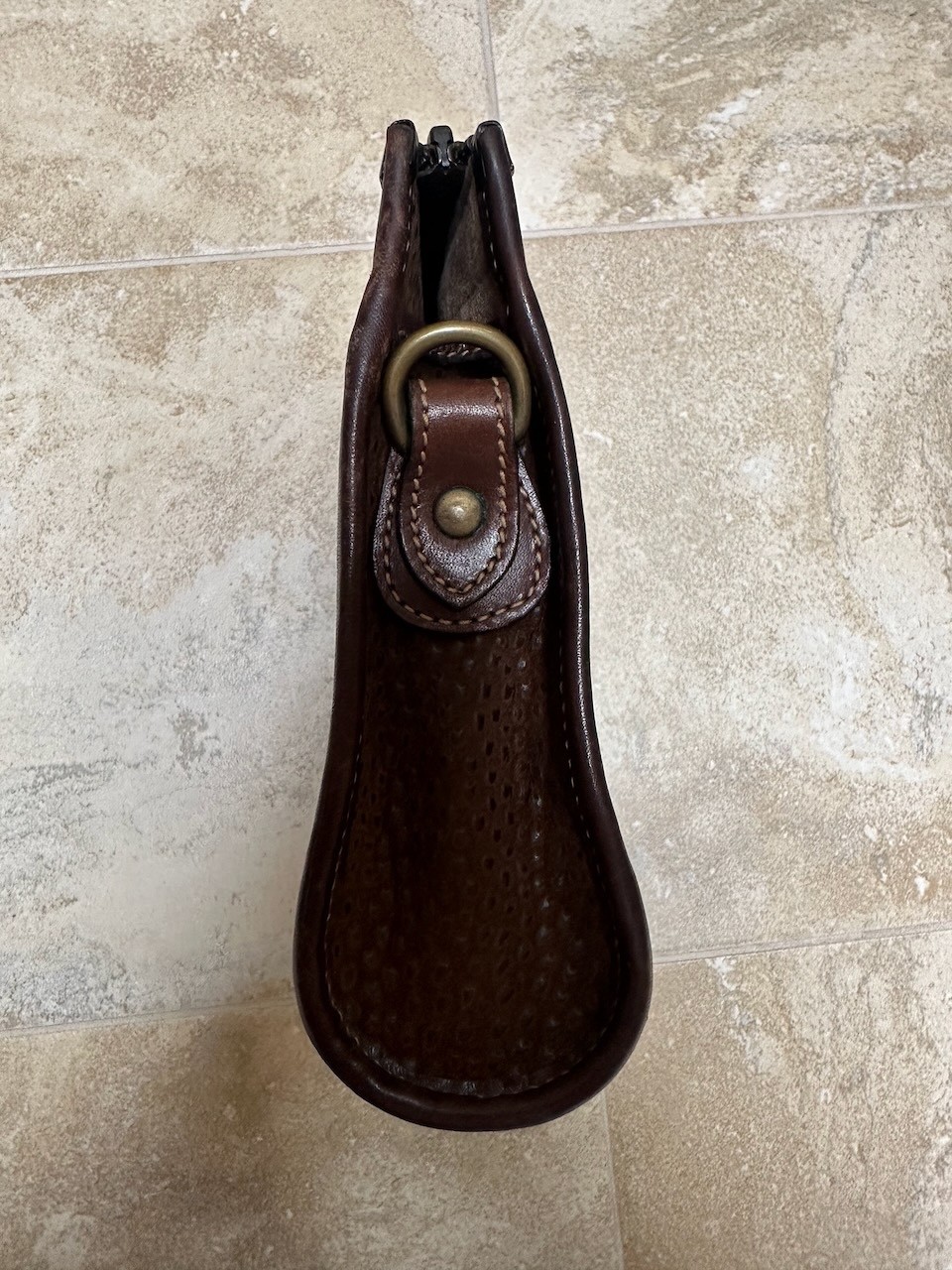 Ghurka Chelsea 109 Dark Brown Walnut Sierra bag.