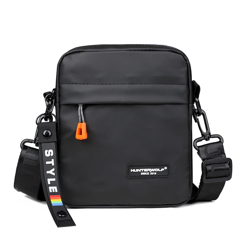 Simple Mini Men Crossbody Bag For Phone Side Bag Casual Waterproof PU Leather.