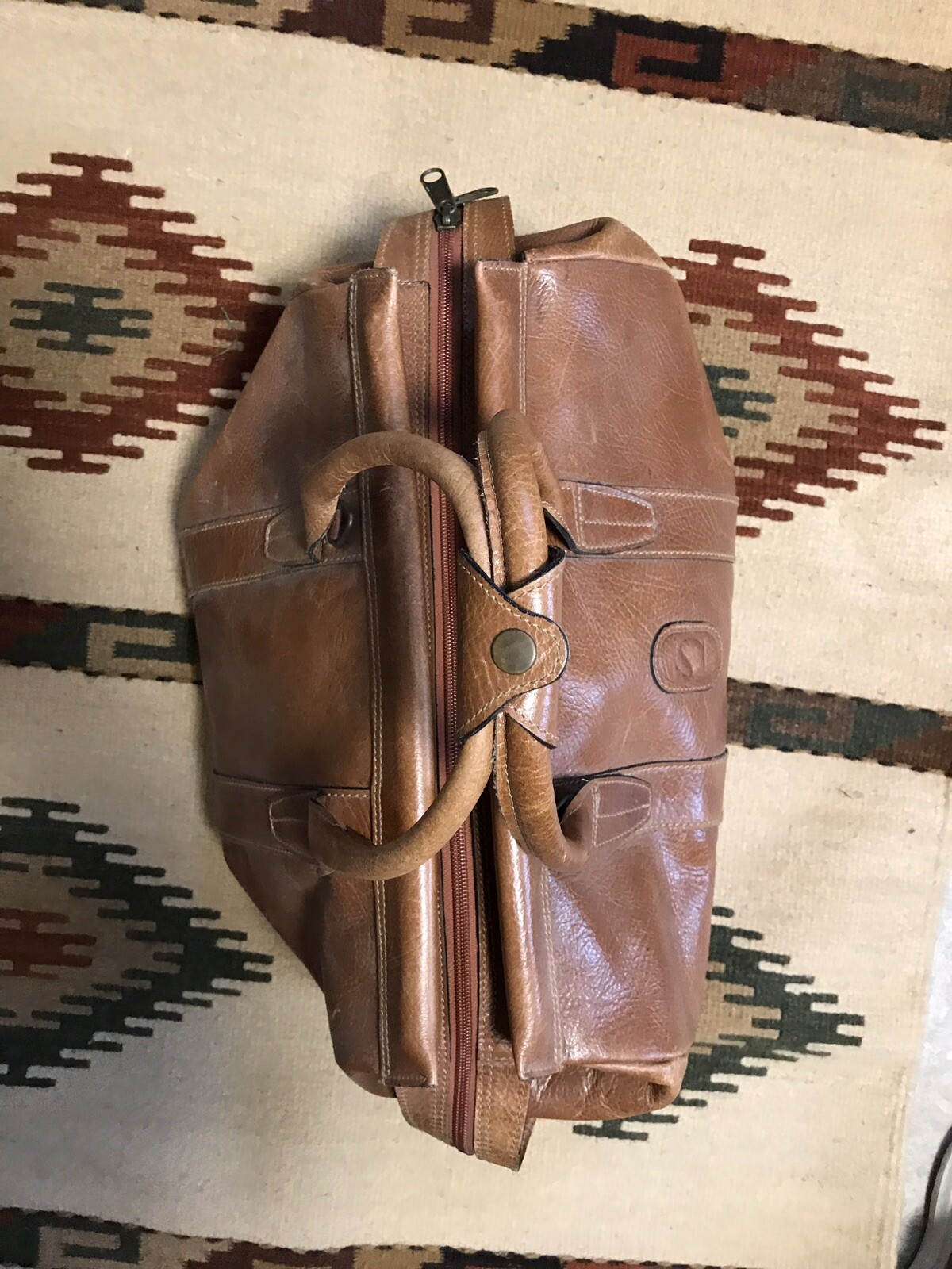 Leather Duffle Bag Spain Spanish Leather Matias Salva 16″ by 18″