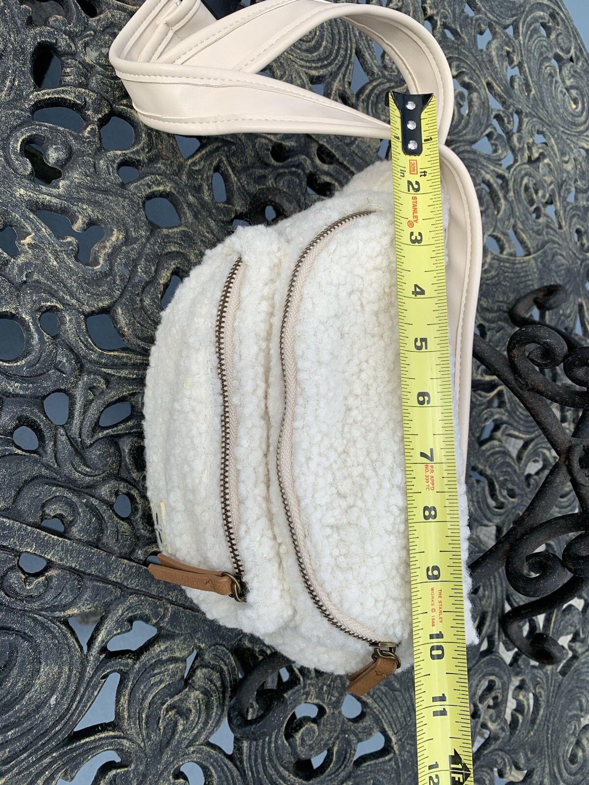 Sun + Stone Kieran Fleece Waist Pack Belt Bag, White