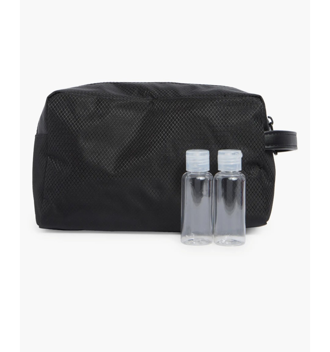 🔥 True Religion Men’s Toiletry Bag Black With Buddha Logo, 2 Travel Bottles NWT
