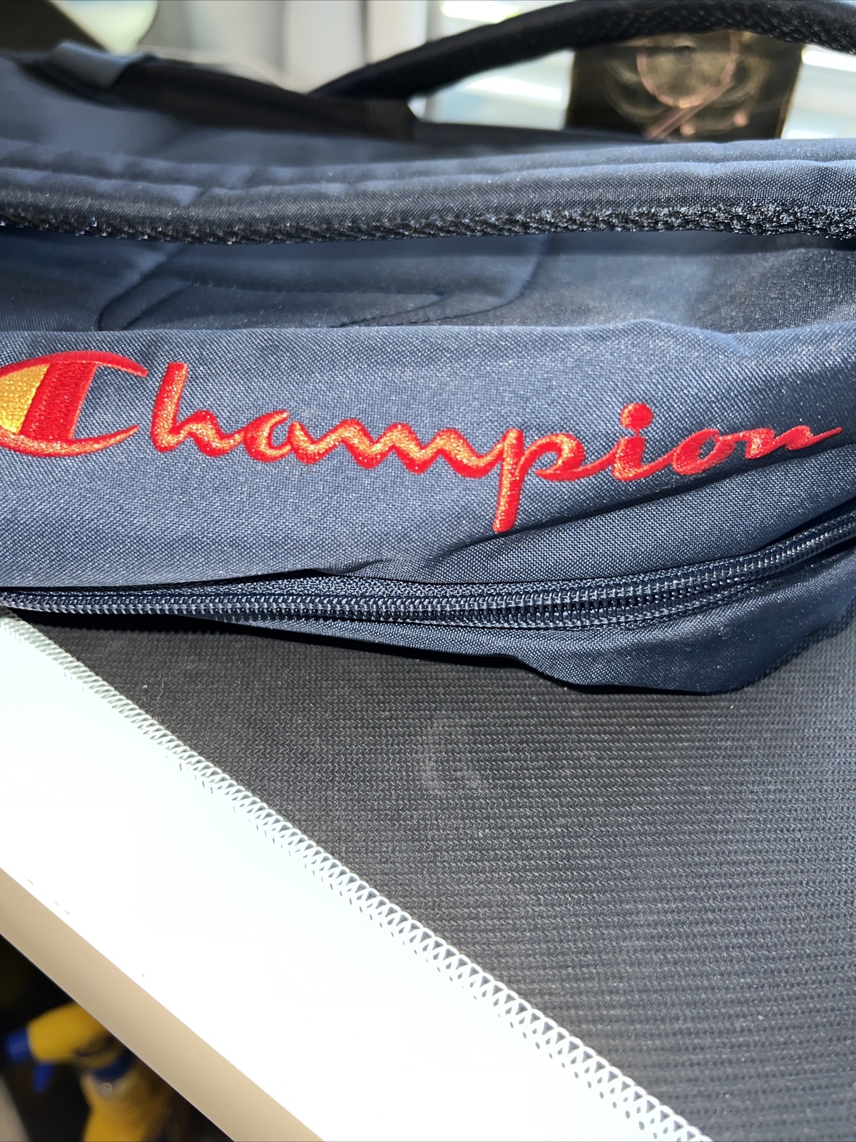 Champion Supercize Novelty Backpack Navy with Logo NWT