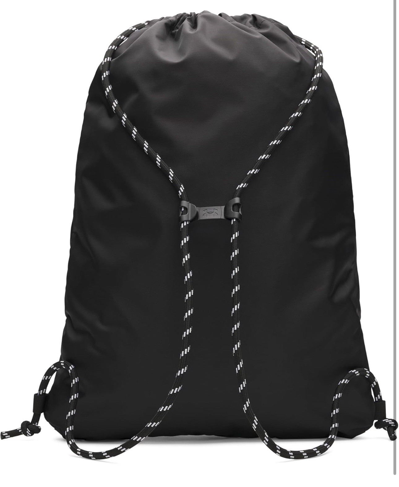 Under Armour Unisex Hustle Sackpack, (001) Black/Black/White, One Size Fits Most