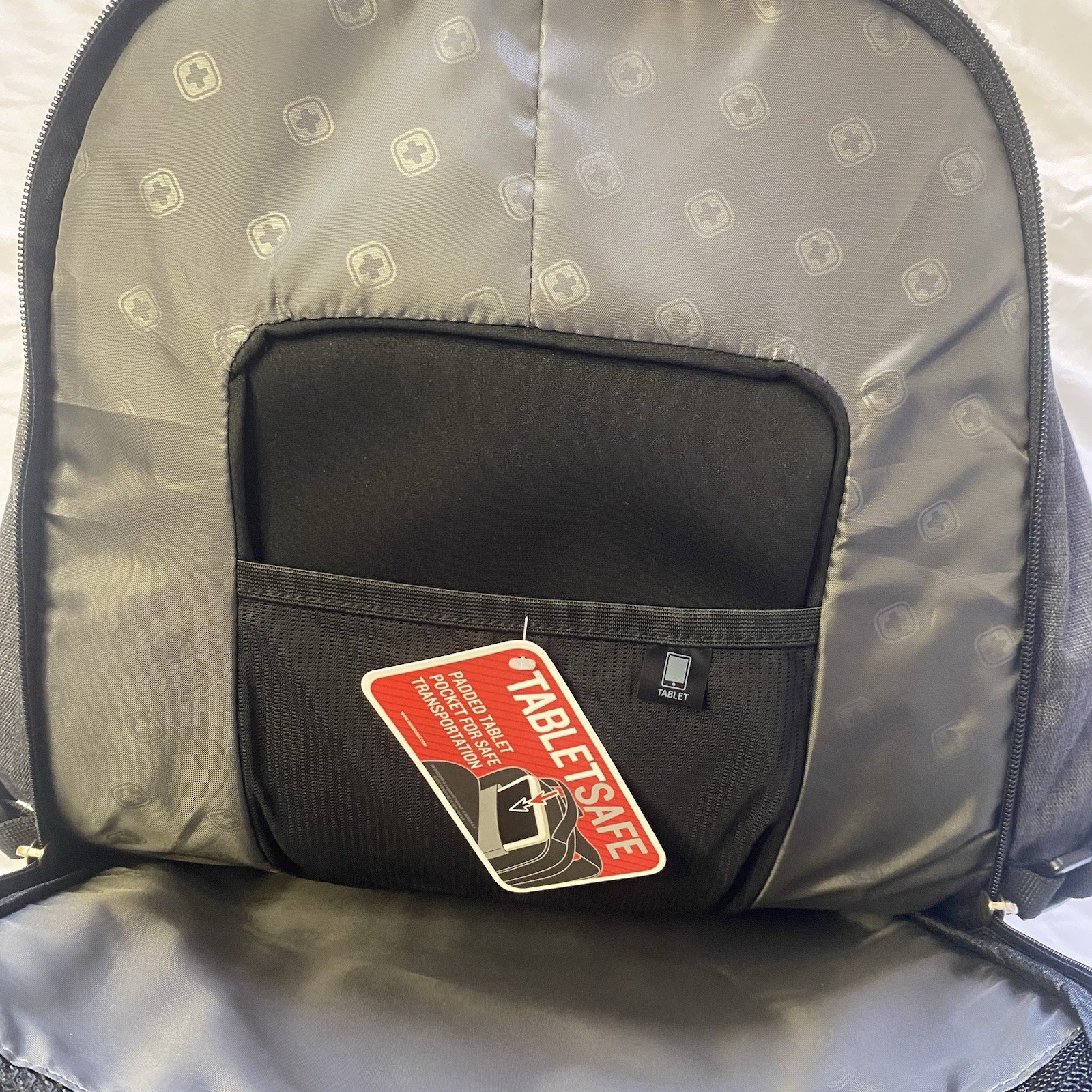 SwissGear ScanSmart Laptop Backpack Black Gray TSA Travel Bag