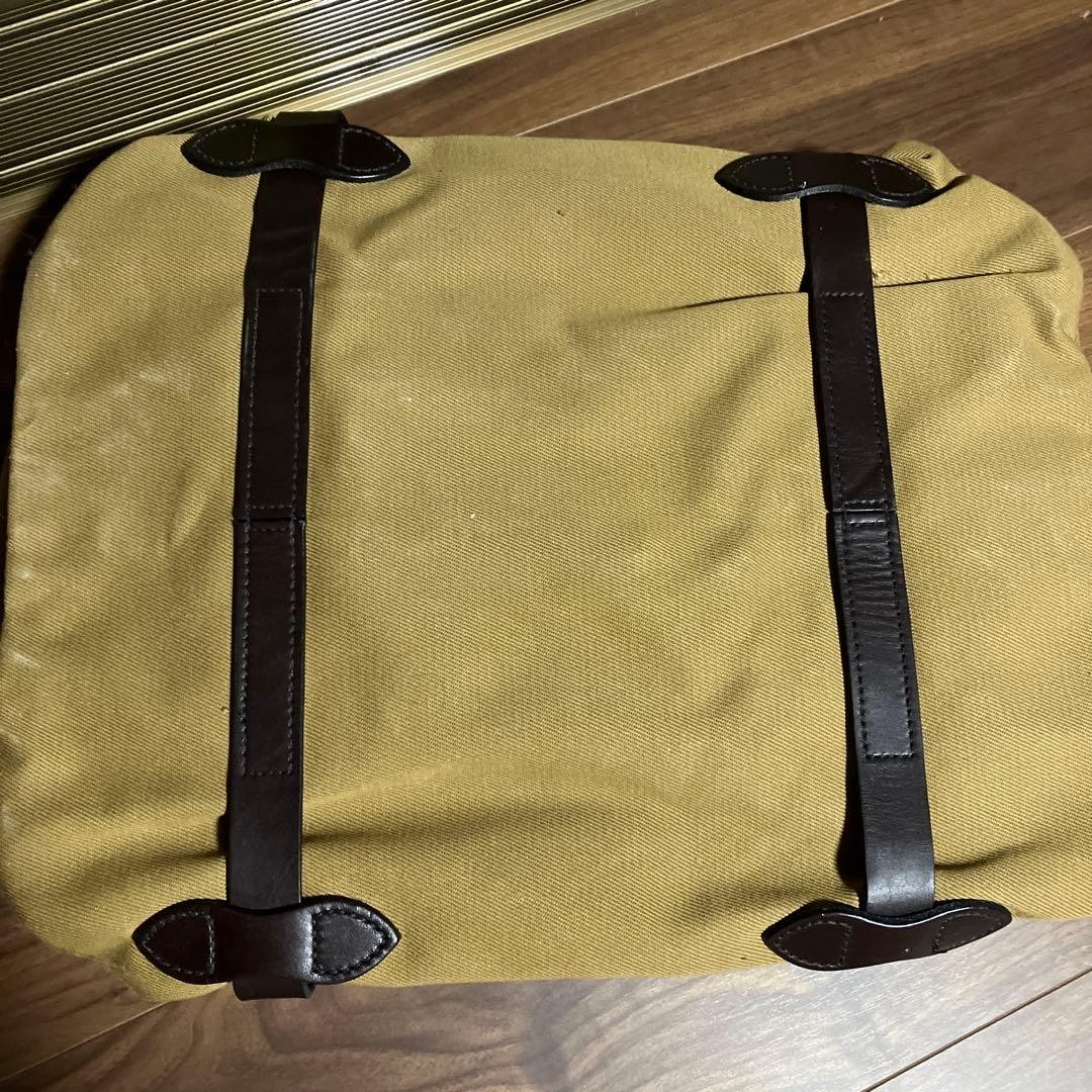 FILSON SMALL RUGGED TWILL DUFFLE BAG TAN BEIGE REATHER NWT From Japan