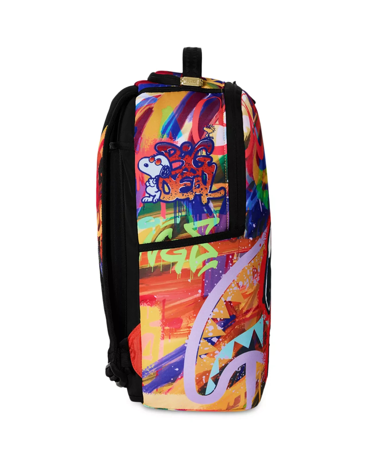 Sprayground x Snoopy Street Art Backpack🔥New Black Bookbag Large School Bag