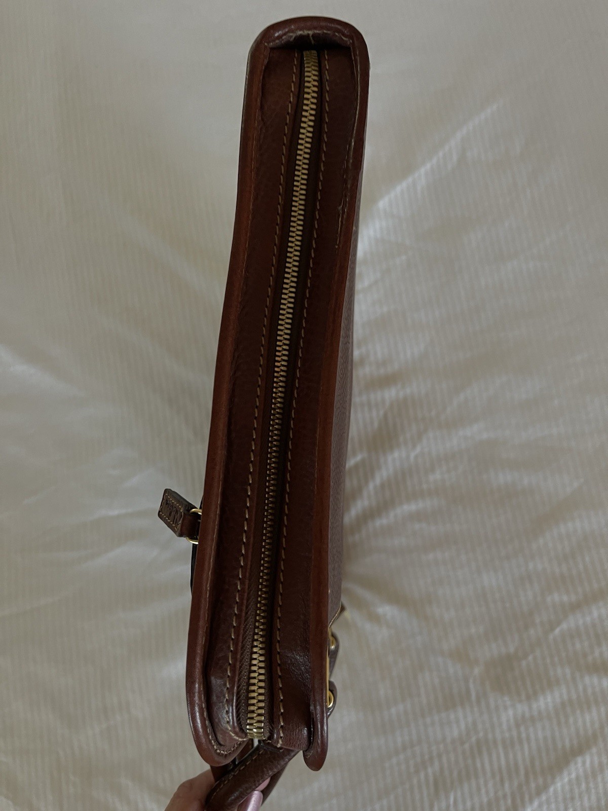 Cole Haan Collection Special Edition Drop Handle Laptop Clutch,saddle Tan, Mens