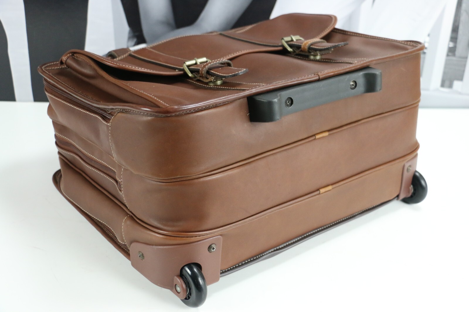 Vintage Leather KORCHMAR Professional Business Travel Briefcase Carry-On Mens