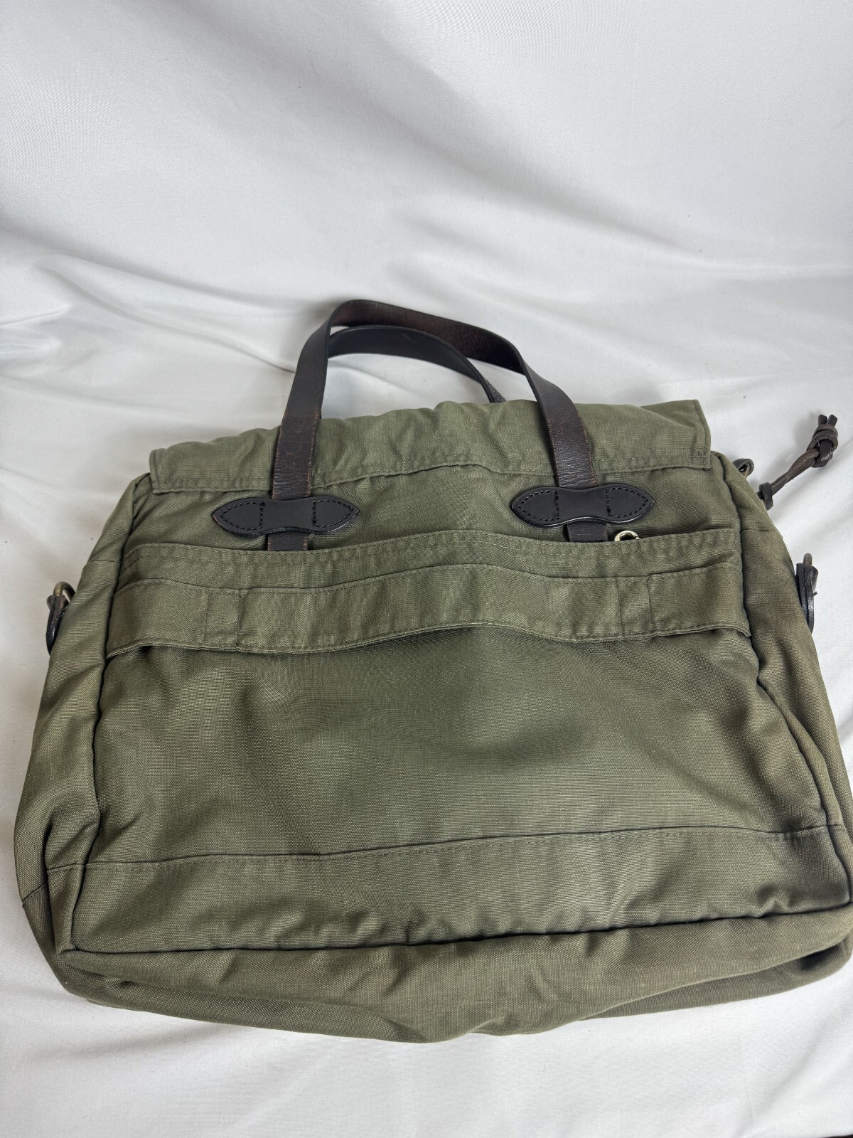 Filson Lightweight Nylon 24-Hour Briefcase Otter Green Made in USA Ltd. Edition