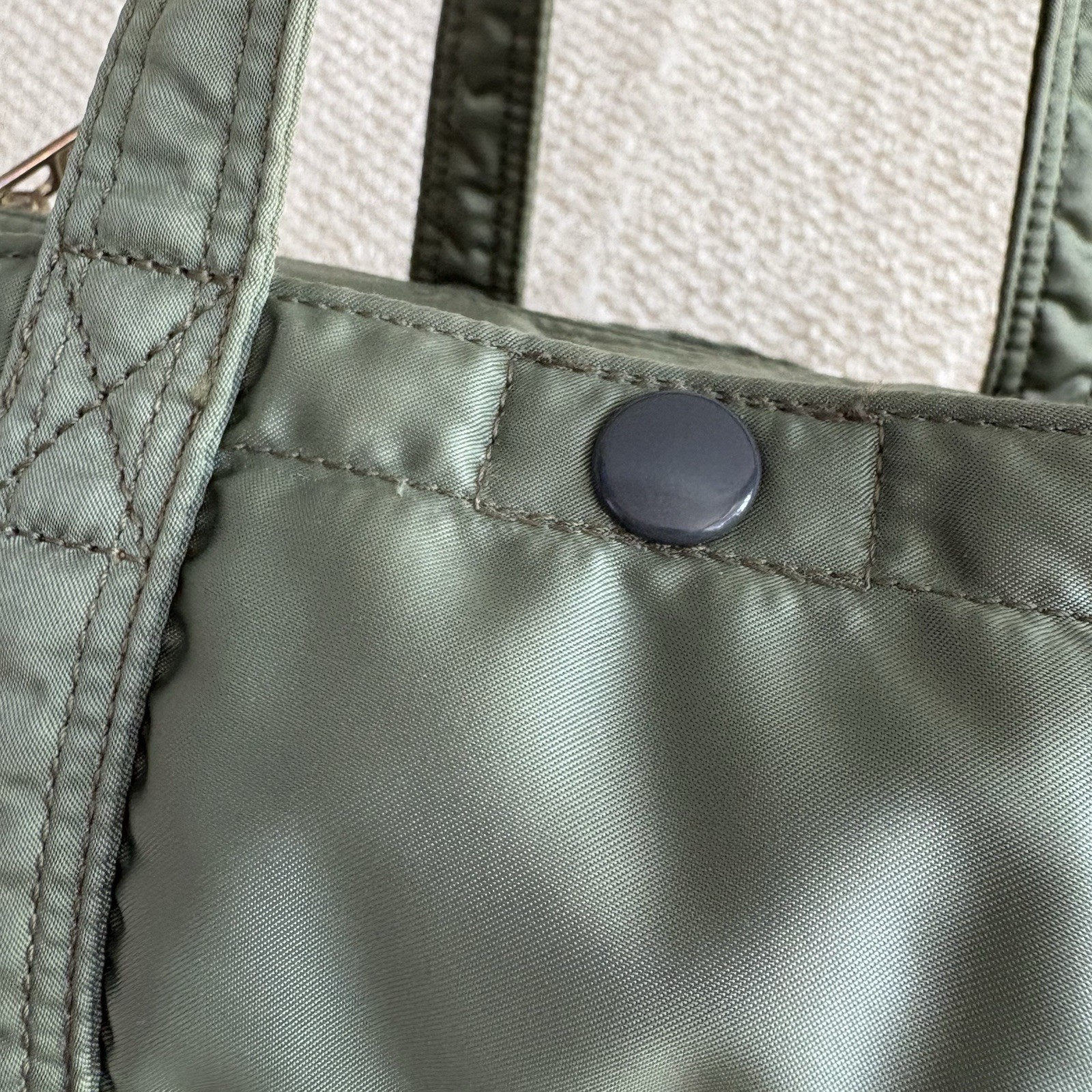 Yoshida & Co. Porter Tanker Mini Boston Bag Sage Green Used 28cm×13cm×12cm