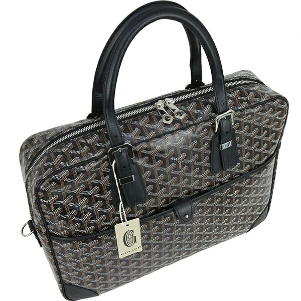 GOYARD Ambassade MM Document Case Goyardine canvas Leather Business bag Men