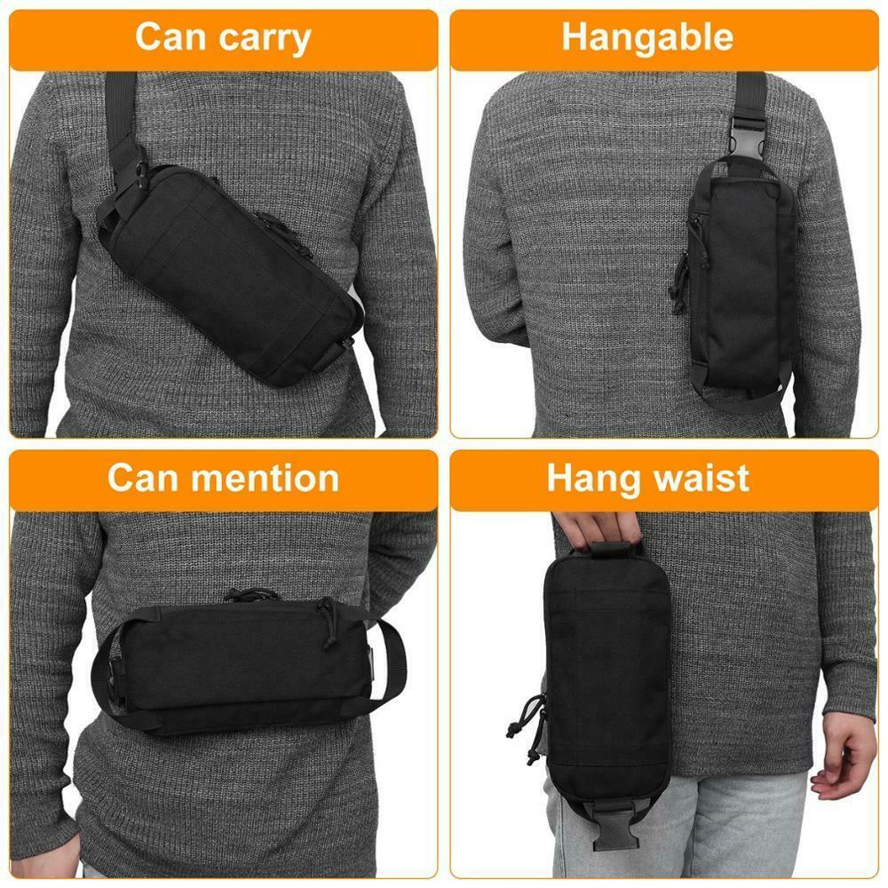 TACTICAL Compact EDC Chest Bag Concealed Carry Shoulder Bag for Travel Hiking