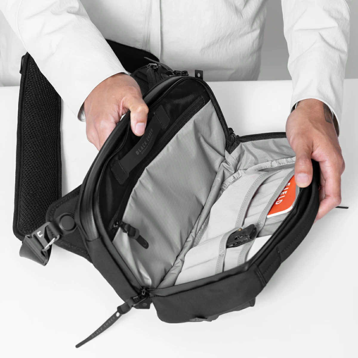 BLACK EMBER GRIP SLING EmberTex SHOULDER BAG Black