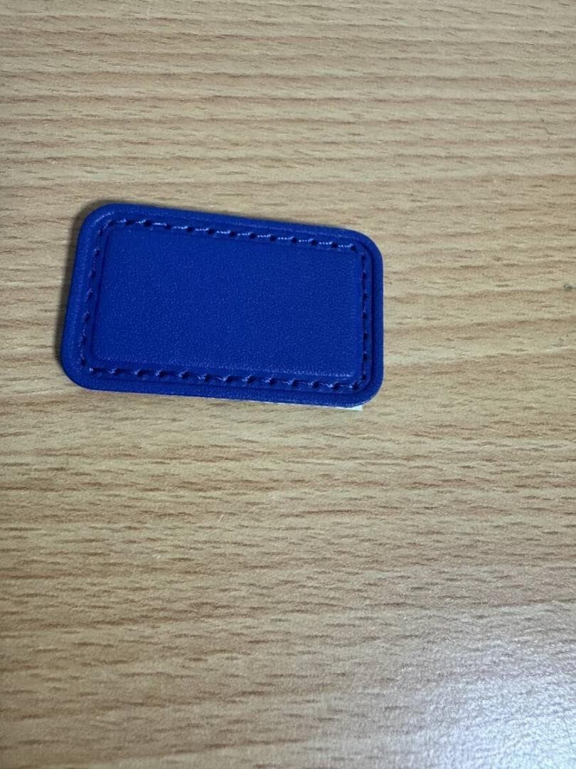 TUMI for ANA Collaboration Leather Patch Name Patch 5x3cm Blue