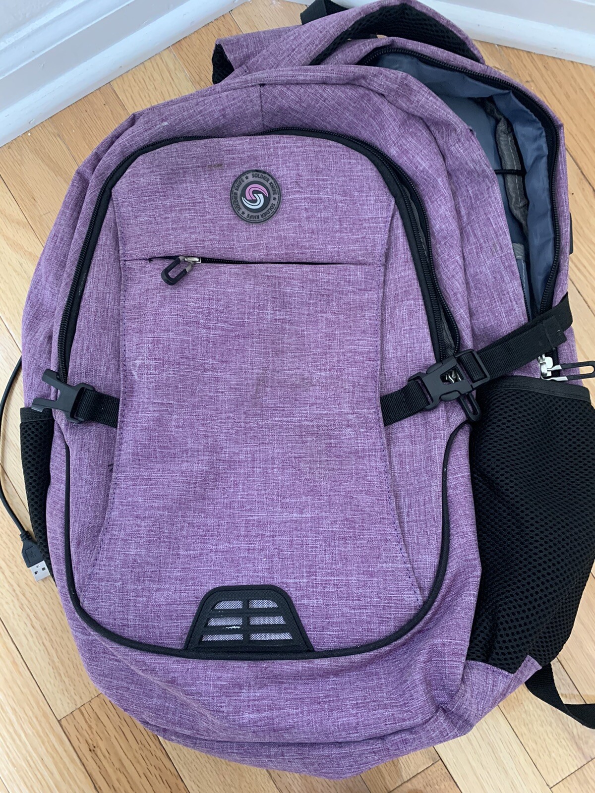 Soldier Knife Backpack with USB Charging Port & Weather Resistant