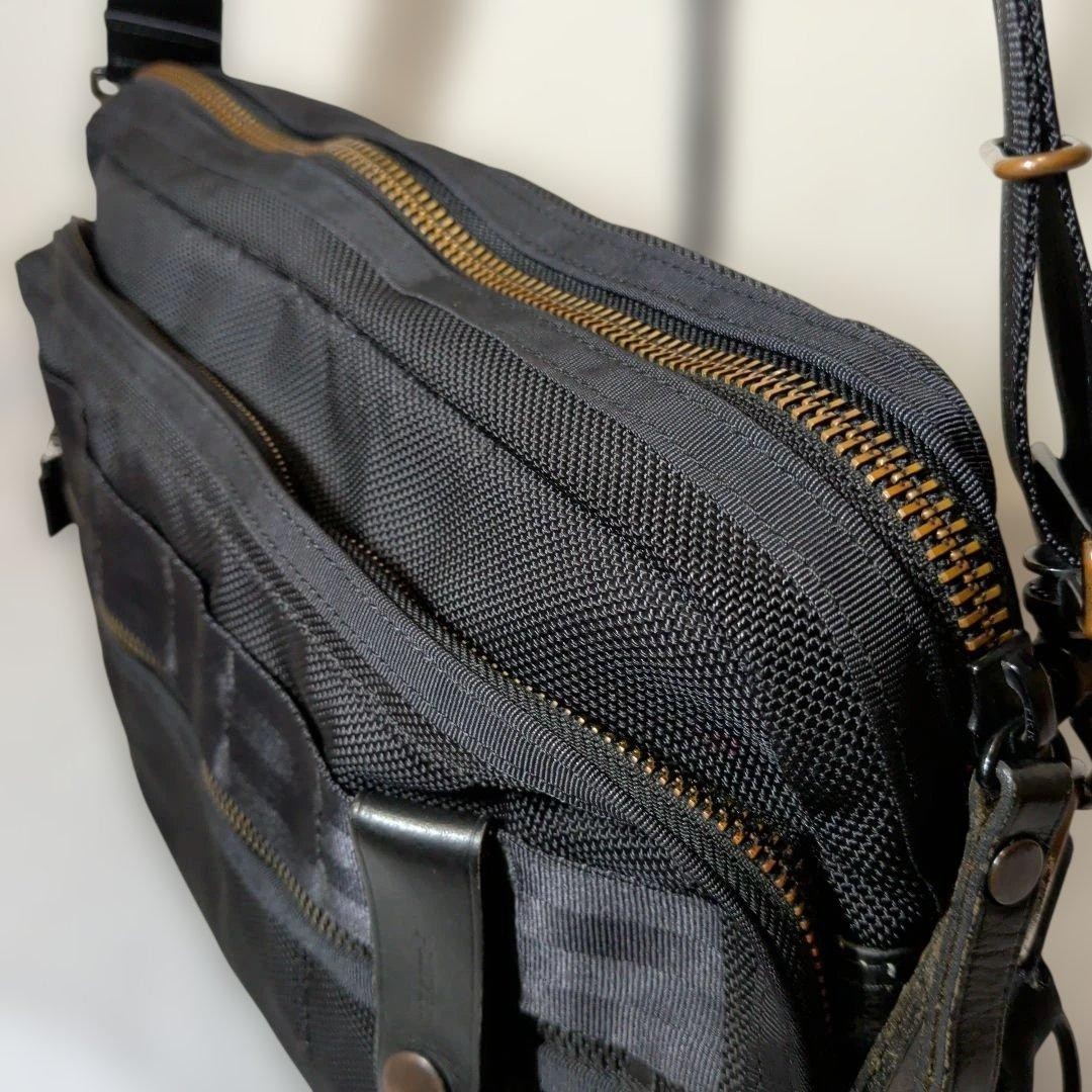 PORTER YOSHIDA HEAT Shoulder Bag Black Authentic made in Japan