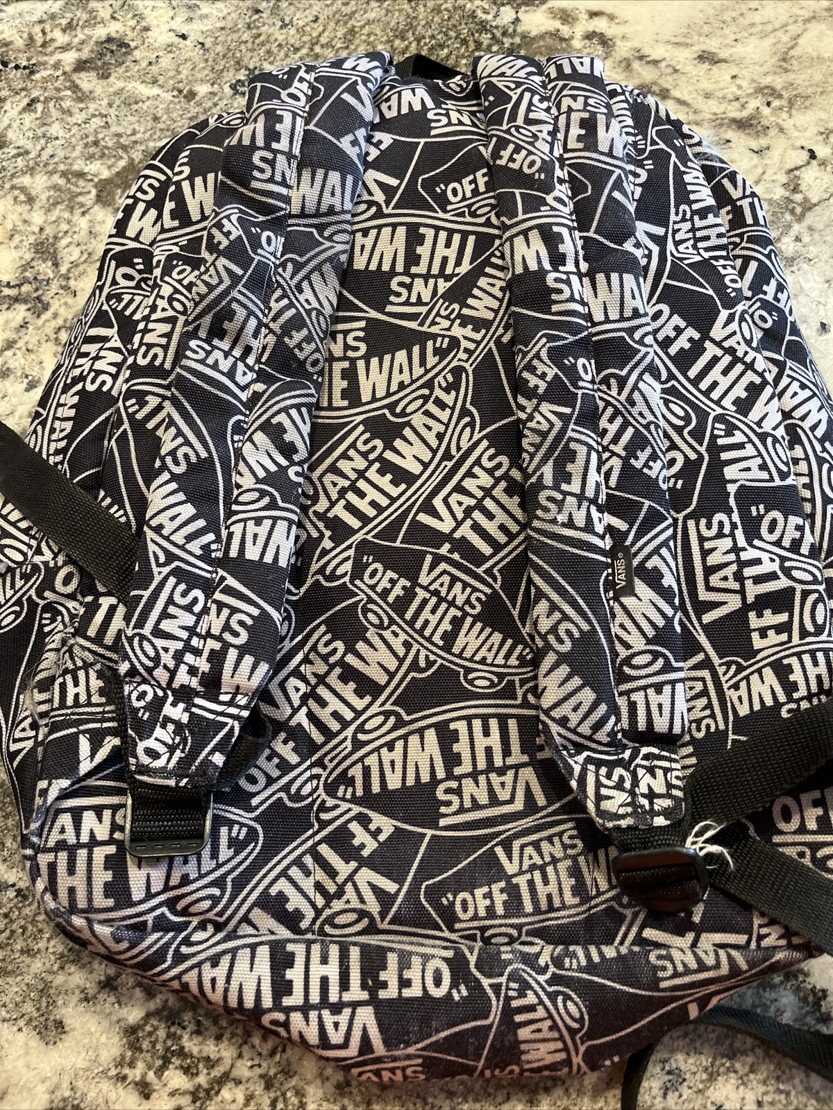 Vans Old Skool lll Off The Wall Black & White Backpack Logo Print