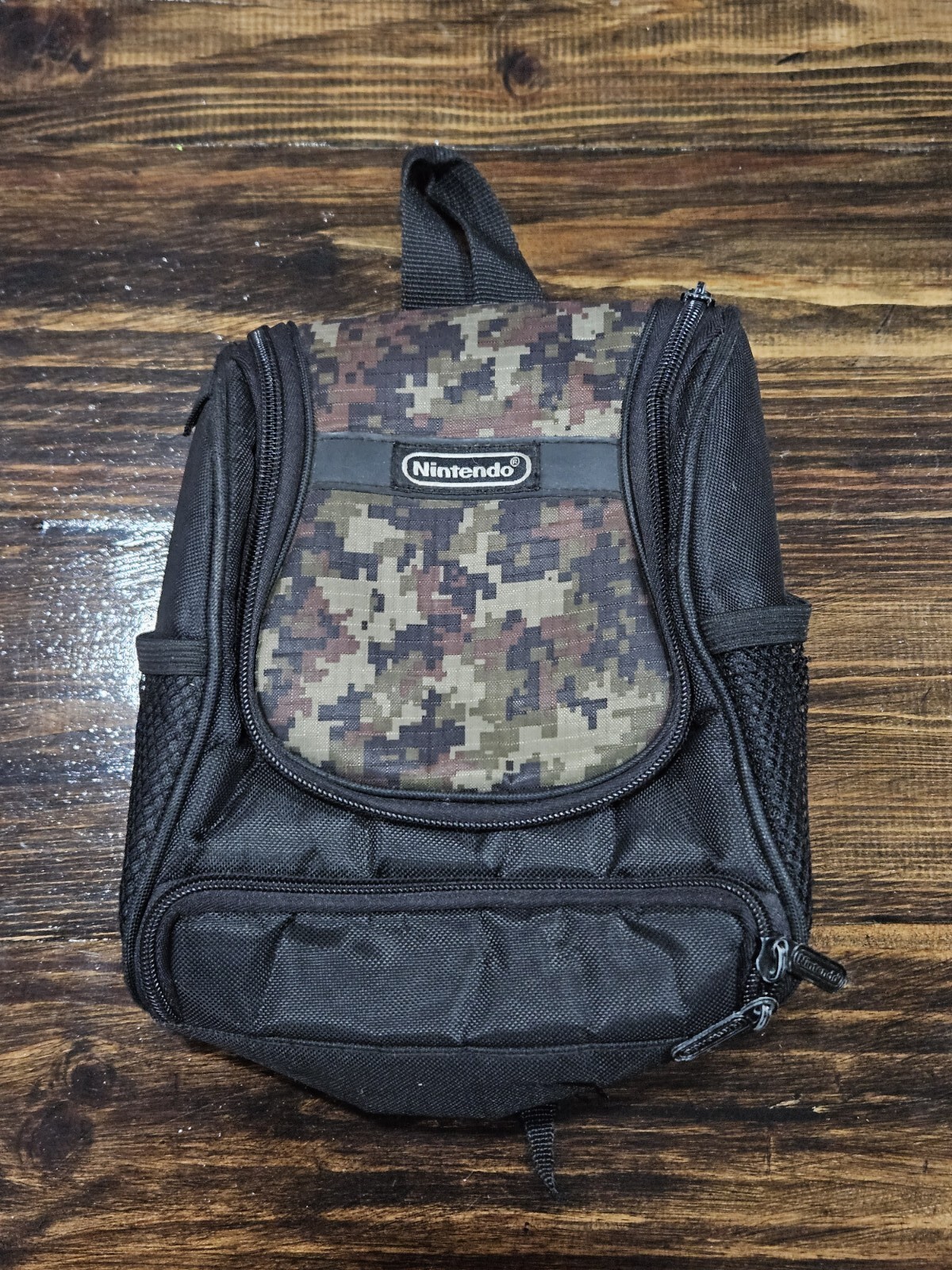 Nintendo Gameboy, DS, Switch Lite Mini Backpack Carrying Case Army Camouflage