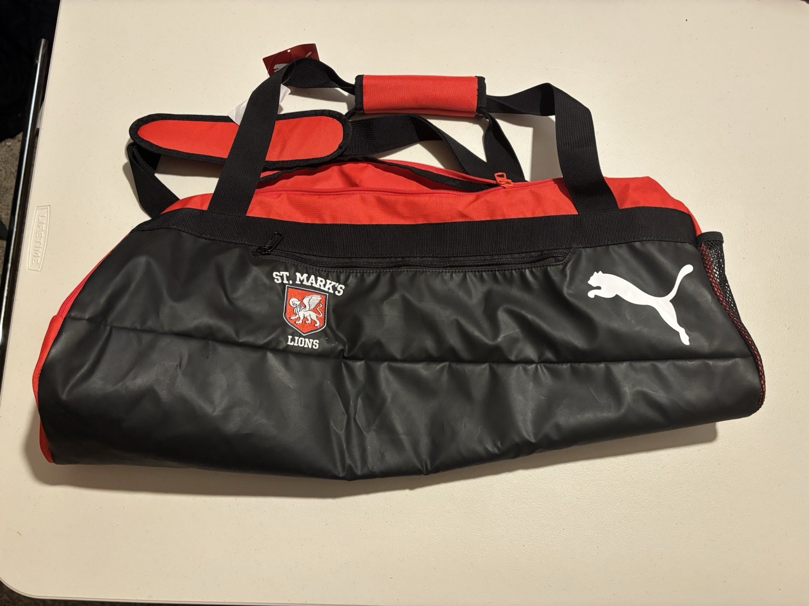 Puma Duffle Bag Red and Black St. Mark’s NEW