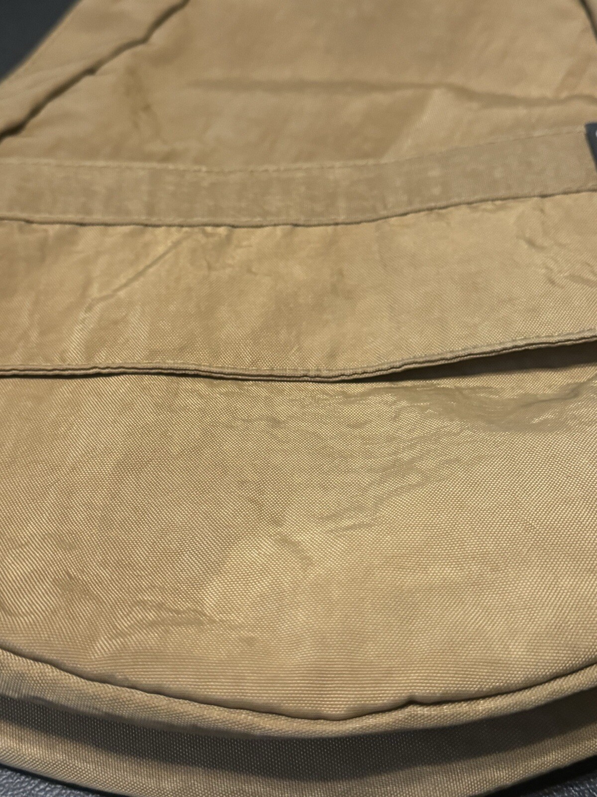 VTG Ameribag Healthy Back Bag Crossbody Sling Backpack Tan/Brown Nylon