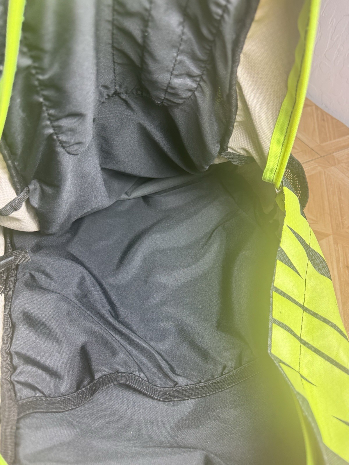 Nike Max Air Backpack School Gym Workout Sports Bag Black Lime Green