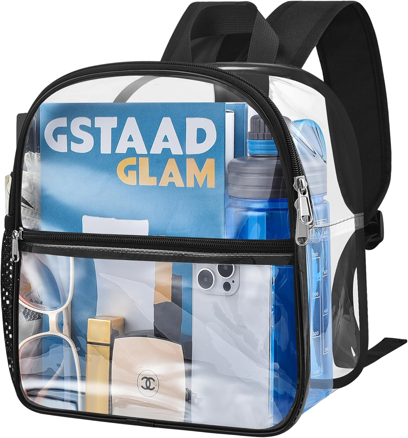 12x6x12″ Mochila De Escolar Transparente Para Adolescentes Mujer Hombre Ninas Ni