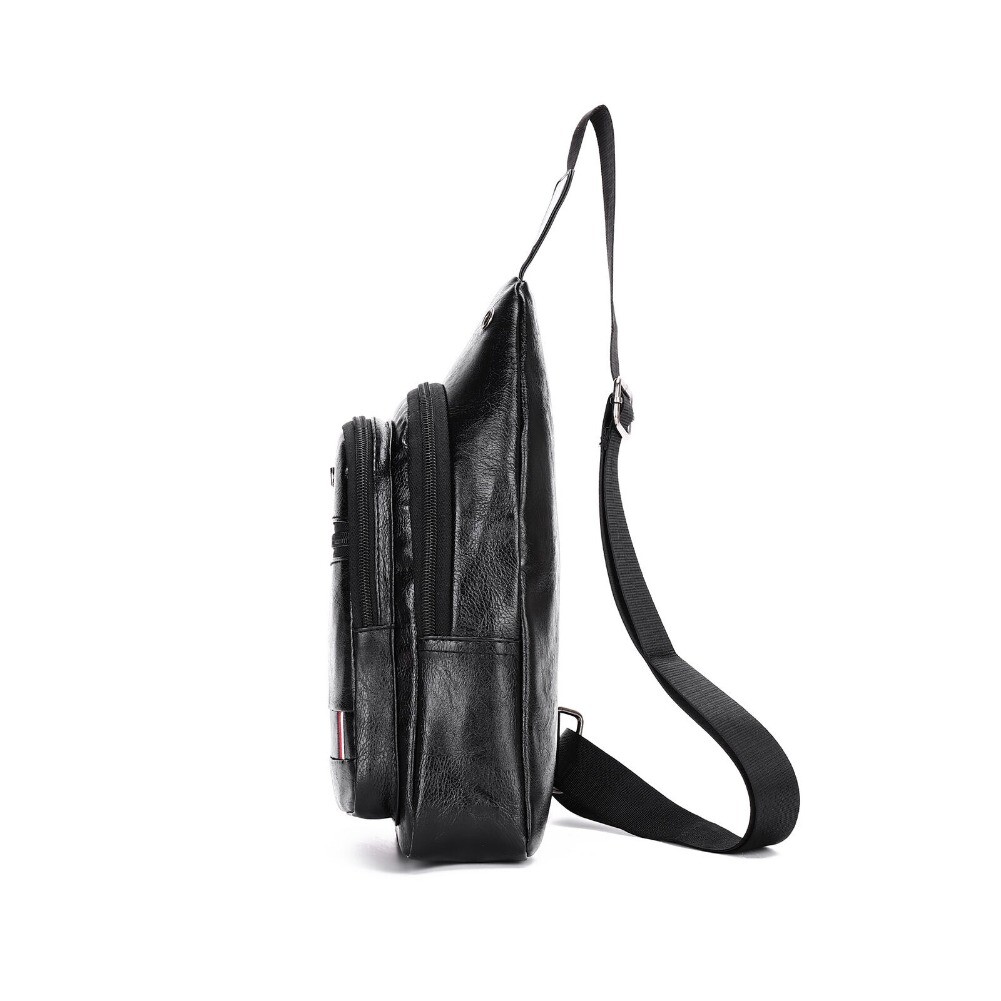 Men’s Large Capacity Single Shoulder Crossbody Bag Multifunctional Chest Bag US
