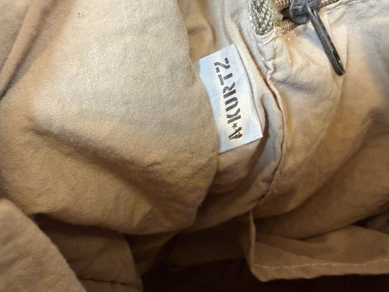 A. Kurtz Maplewood Courier Backpack Cotton Canvas Military Rucksack Leather Trim
