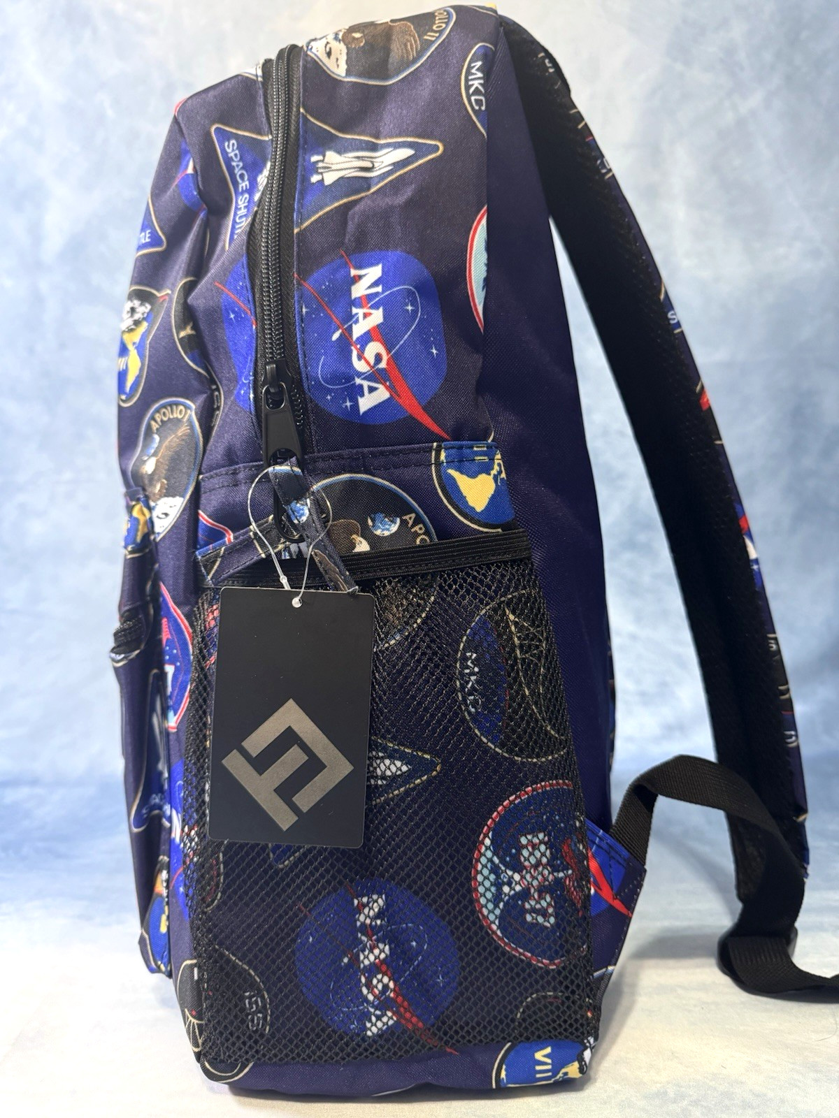 NASA Backpack Bioworld Apollo 11 Space Shuttle Patch Travel Book Bag