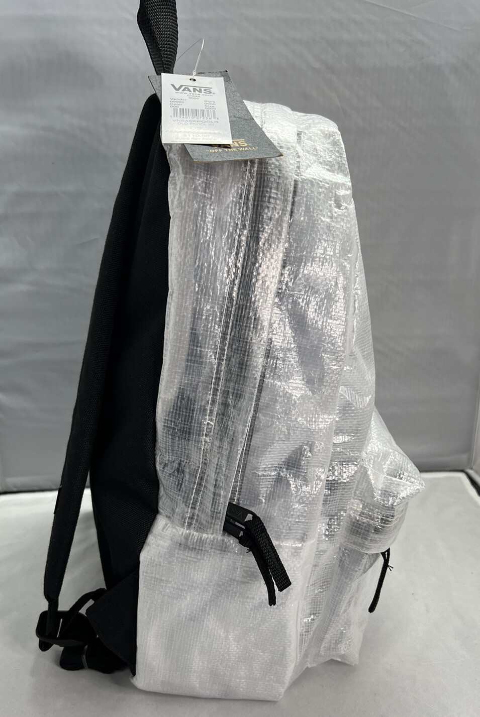 VANS OLD SKOOL IIIl Transparent Pearl – See Thru – Clear Burlap Backpack New!!!