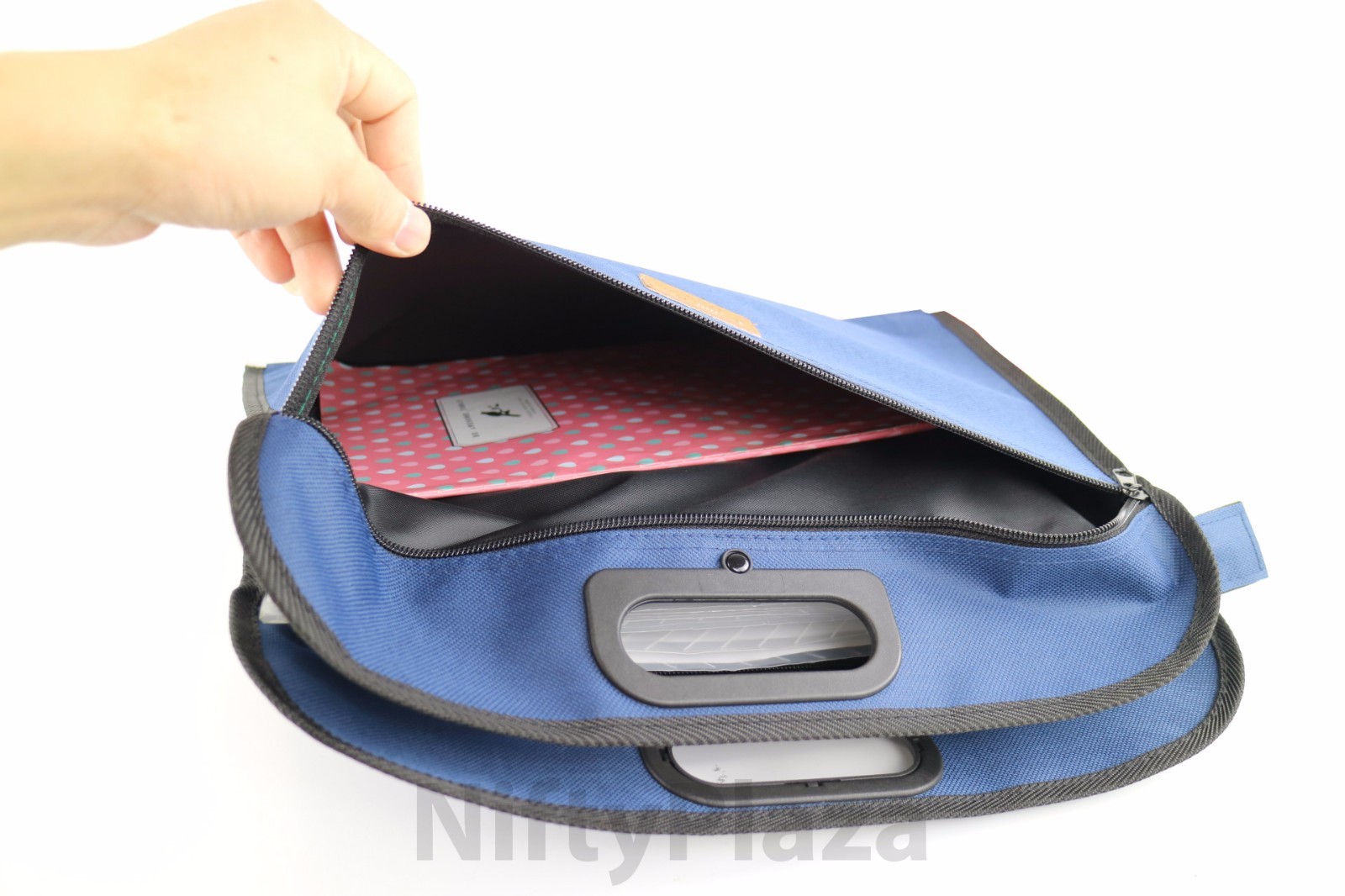 Business Documents holder Zipper Bag Men’s Soft Tote Casual Handbag A4 Documents