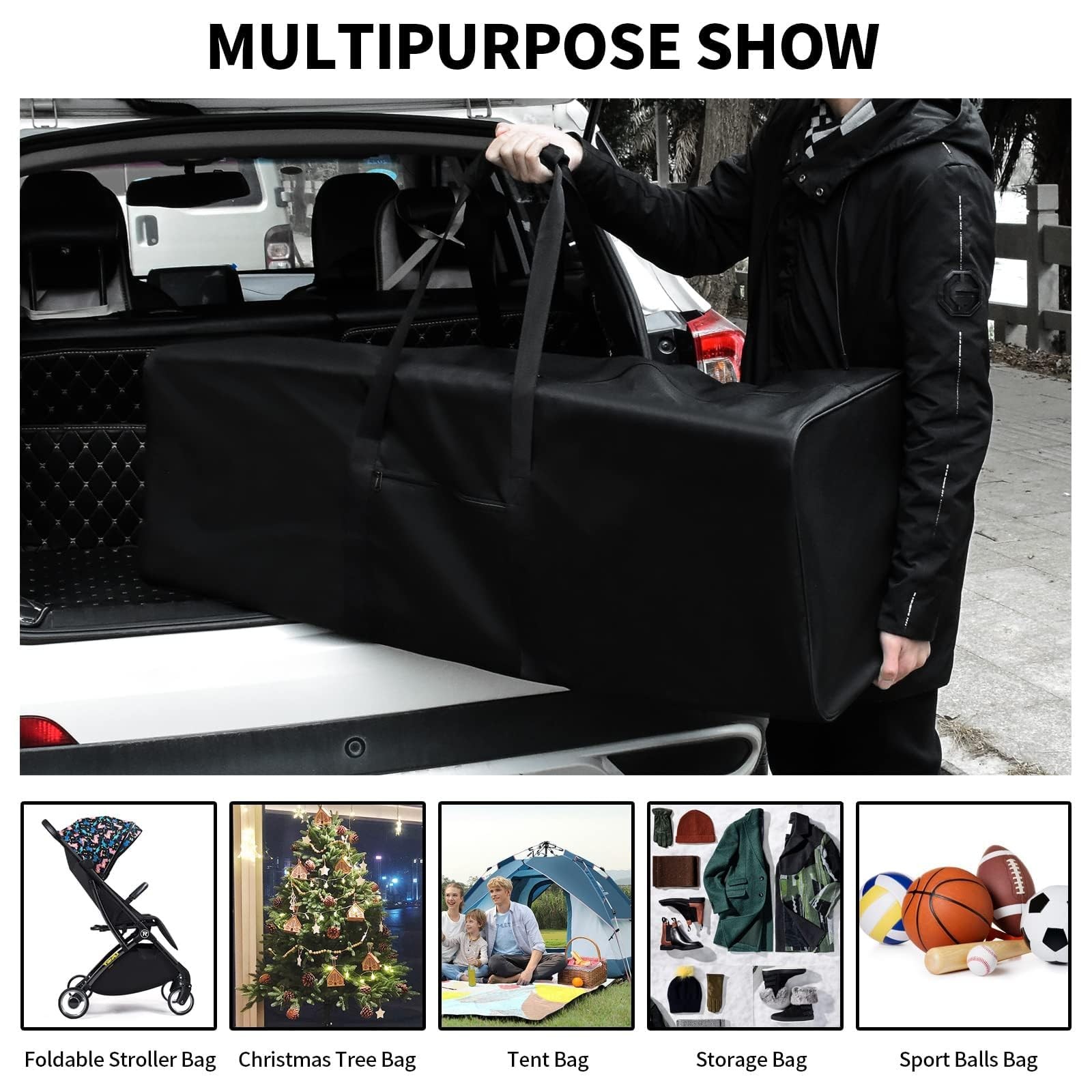 Urbanstand 46 Inch Travel Duffle Bag Extra Large Sport Equipment Duffel Bags