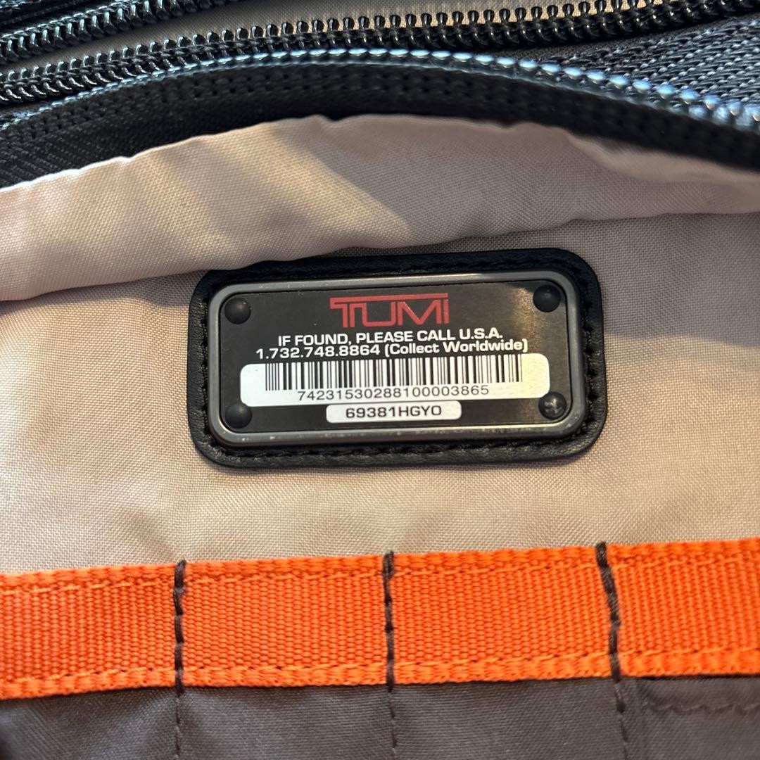 TUMI Gray Business Bag Backpack Nylon Material