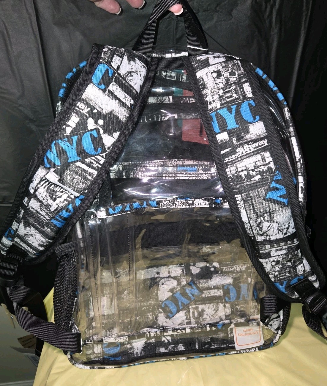 Large Clear PVC Backpack Heavy Duty Stadium, School, Events